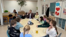 Kinderburgemeester en burgemeester op bezoek bij de Vliekotter